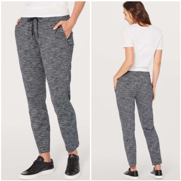 Lululemon On The Fly Pant *28" Wee Are From Space Black Slate / Black Size 6 - Picture 1 of 10